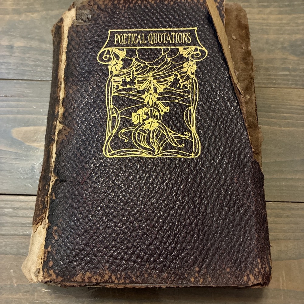 A Dictionary Of Poetical Quotations By Ward 1883 Antique Book T.Y. Crowell & Co.